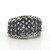Sterling Silver Tanzanite Cluster Ring Size 7