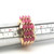 Sterling Silver Gold Tone Ruby Cluster Ring Size 7