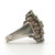 Sterling Silver Citrine Iolite Peridot Amethyst And Garnet Cluster Ring Size 7