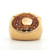 Sterling Silver Gold Tone Created Citrine Bezel Set With CZ Pave Fashion Ring Size 6