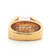 Sterling Silver Gold Tone Purple CZ With A Channel Underlay Fashion Ring Size 5