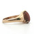 Sterling Silver Vermeil Gold Stone Pear Cut Fashion Ring Size 9.75