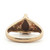 Sterling Silver Vermeil Gold Stone Pear Cut Fashion Ring Size 9.75