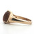 Sterling Silver Vermeil Gold Stone Pear Cut Fashion Ring Size 9.75