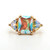 Sterling Silver Radiated Yellow Topaz Fashion Ring Size 8