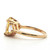 Sterling Silver Radiated Yellow Topaz Fashion Ring Size 8