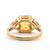 Sterling Silver Radiated Yellow Topaz Fashion Ring Size 8