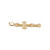 14K Gold 6 Bezel Cut 7/8tw Diamond Circular Cross Pendant