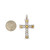 18K White Gold 5.50cttw Diamond Cross Pendant