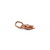 10K Rose Gold 15B 1/10tw Diamond Flower Double  Layer Pendant