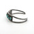 Vintage Navajo Sterling Silver Turquoise Rivulet Cuff Bracelet