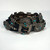 Vintage Sterling Silver Navajo Turquoise Old Pawn Brown Leather Concho Belt