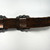 Vintage Sterling Silver Navajo Turquoise Old Pawn Brown Leather Concho Belt