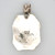 Vintage Navajo Sterling Silver Carrico Turquoise Square Pendant - Signed ETB Sr.