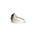 Sterling Silver Sapphire with CZ Accents Vintage Inspired Ring Size 7.75