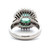 Platinum GIA Cert 1.91ct F1 Colombian Emerald .91cttw Diamond Double Halo Accented Statement Ring Size 6