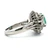 Platinum GIA Cert 1.91ct F1 Colombian Emerald .91cttw Diamond Double Halo Accented Statement Ring Size 6
