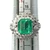 Platinum GIA Cert 1.91ct F1 Colombian Emerald .91cttw Diamond Double Halo Accented Statement Ring Size 6