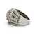 Sterling Silver Round Cut CZ Cluster Ring Size 6