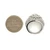 Sterling Silver Round Cut CZ Cluster Ring Size 6