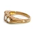 9K Yellow Gold Filigree Round Opals Band Ring Size 6.25