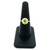 14K Yellow Gold Round Peridot with Diamond Accents Ring Size 7