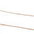 14K Rose Gold 1/10tw 4 Diamond Feather Pendant on a Diamond Studded 18" Rose Gold Chain Necklace