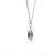 14K White Gold .63ct Oval Tanzanite With .04tw 4 Circle Diamond Pendant 16" Box Link Chain Necklace