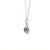 14K White Gold 4.18ct Circular Zircon Surrounded With 1/4tw Diamond Pendant 18" Chain Necklace