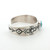 Vintage Navajo Sterling Silver Kingman Turquoise Round Cabochon Cuff Bracelet - Signed Mark Yazzie