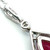14K White Gold 1.29ct Teardrop Pink Tourmaline With .12tw Diamond Leaf Pendant 18" Chain Necklace