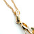 14K Gold 1/6tw Diamond Crab Pendant 18" Chain Necklace