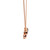 14K Rose Gold Multi-Gem Multi-Shape Cluster with a .06tw Diamond Circle Stationary Pendant 18" Chain Necklace