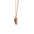 14K Rose Gold Multi-Gem Multi-Shape Cluster with a .06tw Diamond Circle Stationary Pendant 18" Chain Necklace