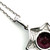 14K White Gold 1.17ct Spinel Circle Surrounded With .07tw Diamond Rays North Star Pendant 18" Chain Necklace