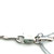 14K White Gold Kite Shaped Blue Topaz Surrounded With 1/6tw Diamond Pendant 18" Twisted Chain Necklace
