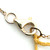 14K Gold 1/2tw Diamond Multi-Star and Leaves Stationary Pendant 18" Chain Necklace