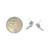 10K White Gold Diamond Cross Post Earrings