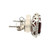 14K White Gold 3.27ct Garnet Rectangle Surrounded with 1/5tw Diamond Post Earrings