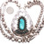 Vintage Old Pawn Sterling Silver Kingman Turquoise Navajo Pearl Necklace