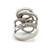 Sterling Silver CZ Multi-layer Statement Ring Size 9