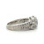 Sterling Silver Round Cut CZ Channel Set Ring Size 7.25