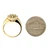 18K Yellow Gold 1.36ct Pear Sphene/Titanite with 0.78cttw Diamond Halo and Accents Split Shank Ring Size 6.25