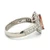 Platinum 0.99ct Marquise Pink Sapphire with 0.94cttw Diamond Halo and Accents Ring Size 5.75