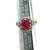 Platinum 1.92ct Rose Carved Pink Tourmaline with .39cttw Diamond Accents Ring Size 6.75