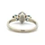 14K White Gold Natural Star Sapphire with Sapphire Accents Ring Size 7.75
