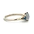 14K White Gold Natural Star Sapphire with Sapphire Accents Ring Size 7.75