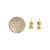 14K Gold .40tw Diamond Bezel Stud Earrings