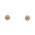 14K Gold .43tw Diamond Bezel Stud Earrings