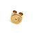 14K Gold .43tw Diamond Bezel Stud Earrings